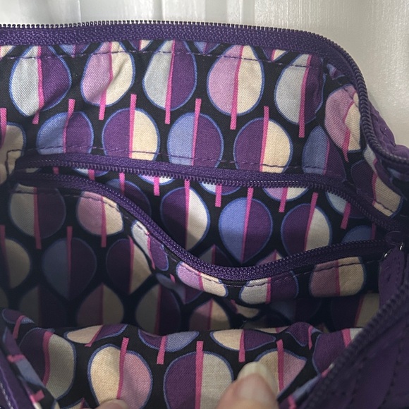 Vera Bradley Deep Purple Quilted Crossbody Bag - Picture 4 of 7